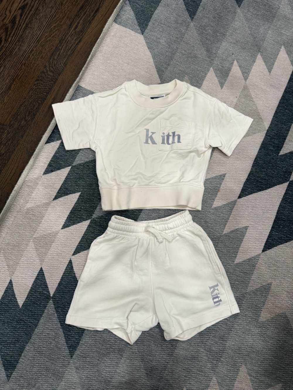 Kith Cream Short-Sleeve Logo Tee
